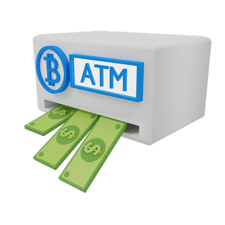 Máquina ATM  3D Illustration