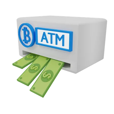 Máquina ATM  3D Illustration