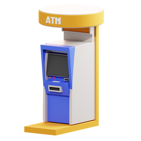 Máquina ATM  3D Illustration