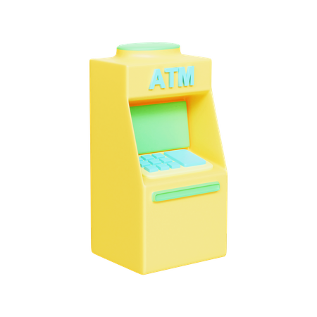 Máquina ATM  3D Illustration