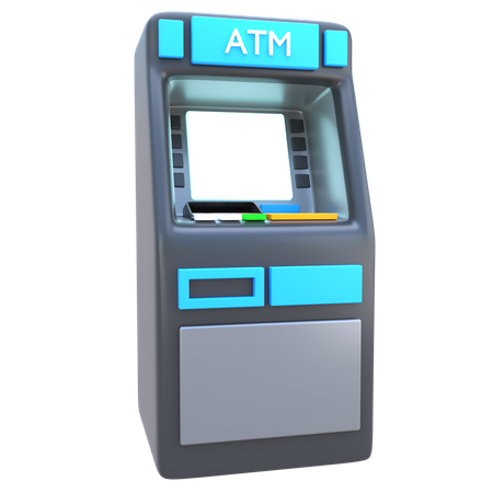 Máquina ATM  3D Illustration