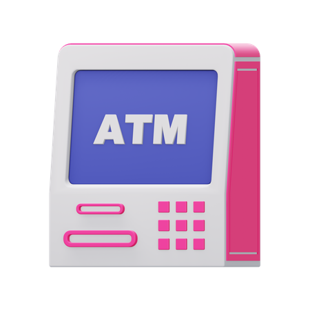 Máquina ATM  3D Illustration