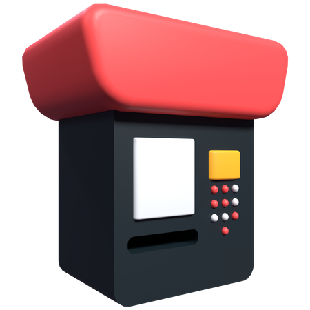 Máquina ATM  3D Illustration