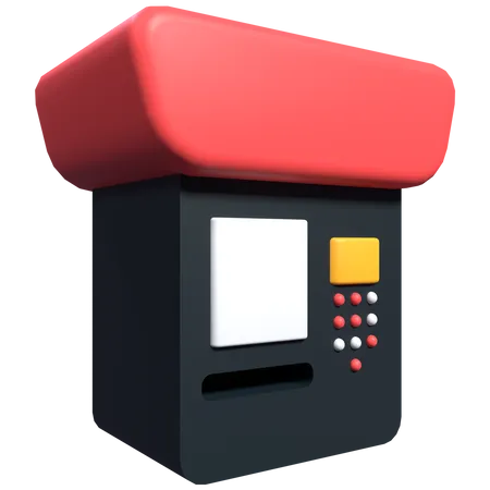 Máquina ATM  3D Illustration