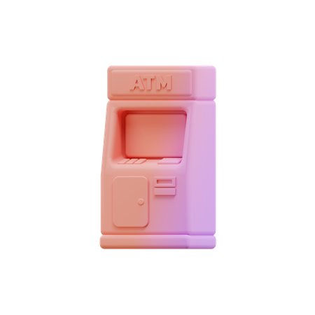 Máquina ATM  3D Illustration