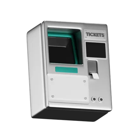 Máquina de bilhetes  3D Icon