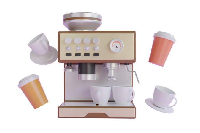 Máquina de café  3D Icon