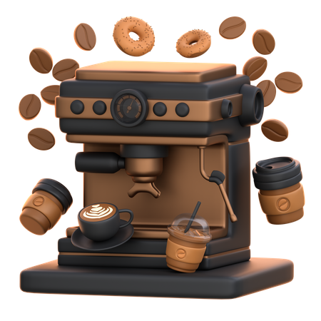 Máquina de espresso  3D Icon