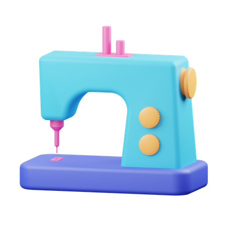 Máquina de coser  3D Illustration