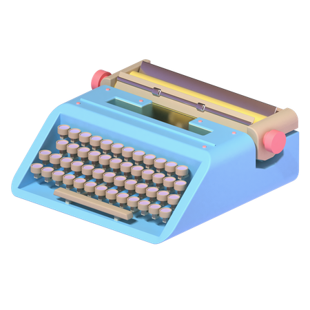 Máquina de escrever  3D Icon