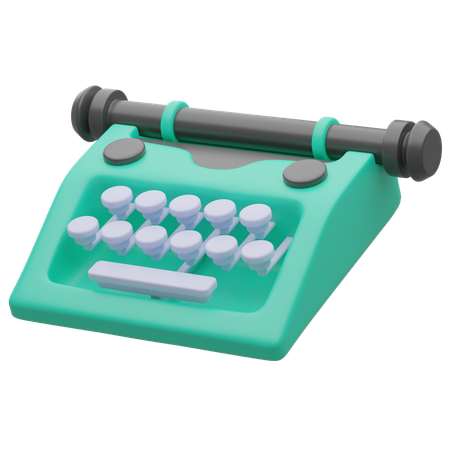 Máquina de escribir  3D Icon