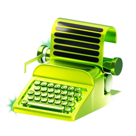 Máquina de escribir  3D Icon