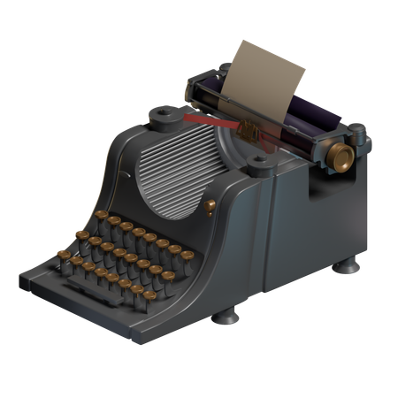 Máquina de escribir  3D Icon