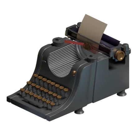 Máquina de escribir  3D Icon