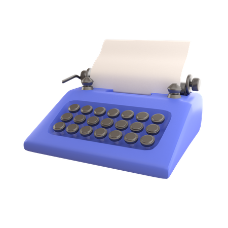 Máquina de escribir  3D Icon
