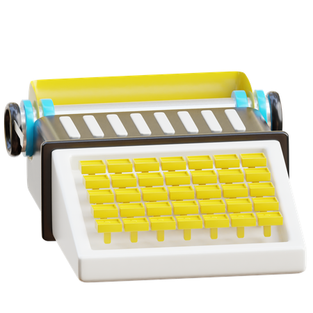 Máquina de escribir antigua  3D Icon