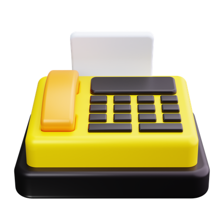 Máquina de fax  3D Icon
