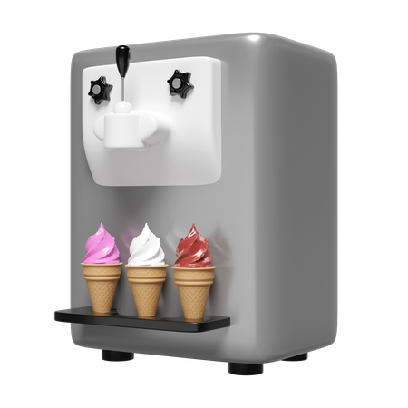 Maquina de helados  3D Icon