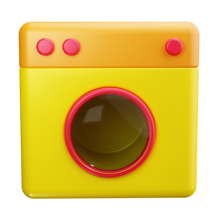 Máquina de lavar  3D Icon