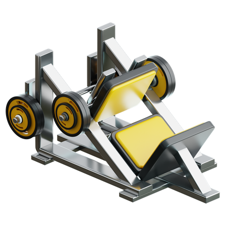 Máquina de leg press  3D Icon