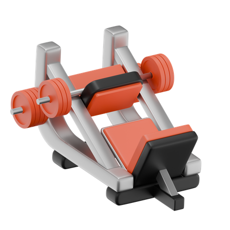 Máquina de leg press  3D Icon