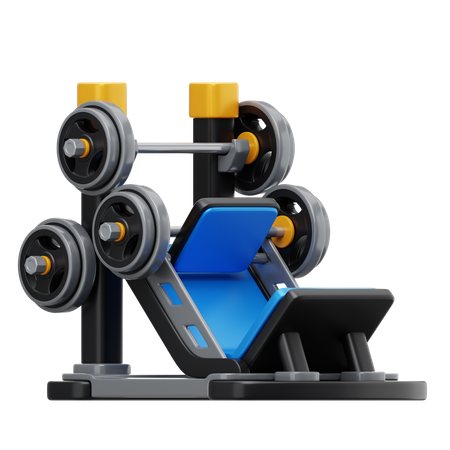 Máquina de leg press  3D Icon