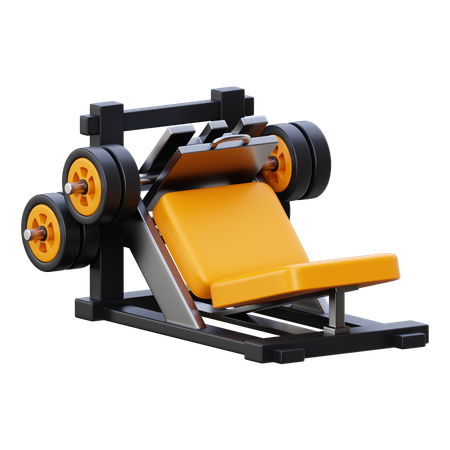 Máquina de leg press  3D Icon