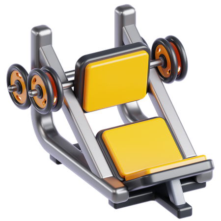 Máquina de leg press  3D Icon