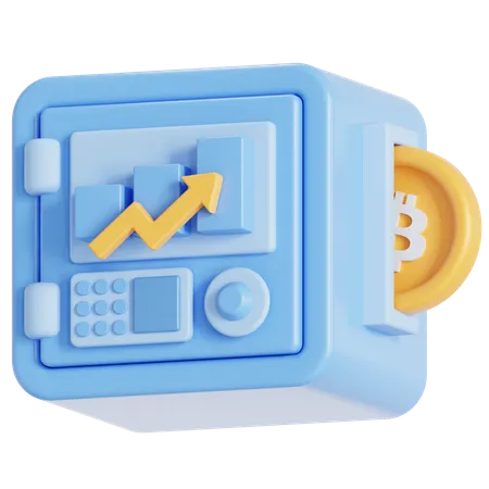 Máquina de mineração de bitcoin  3D Icon