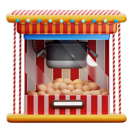 Maquina de palomitas de maiz  3D Icon