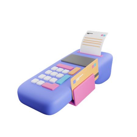 Máquina de passar cartão  3D Icon