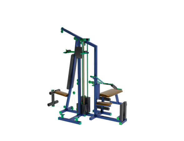 Máquina de pecho y hombros  3D Icon