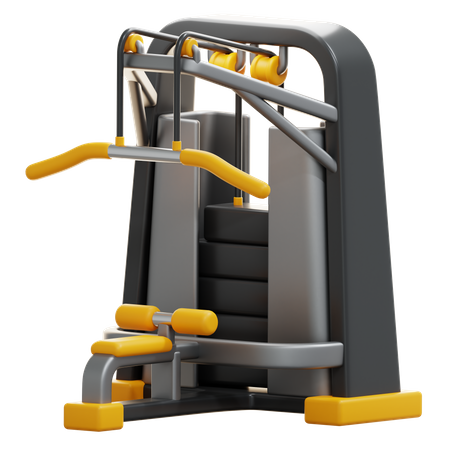 Máquina de pesas  3D Icon