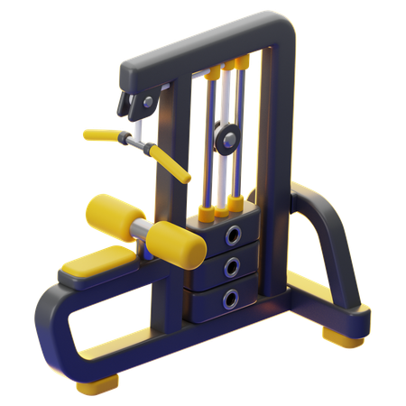 Máquina de pulldown lat  3D Icon