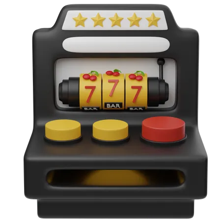 Maquina de ruleta  3D Icon