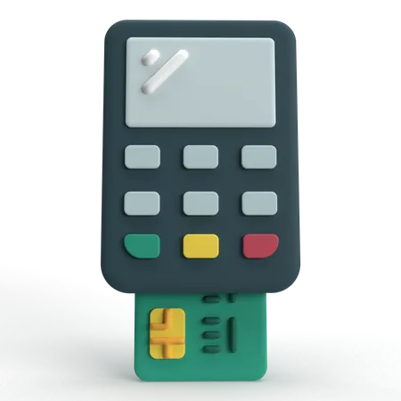 Maquina de tarjetas  3D Icon