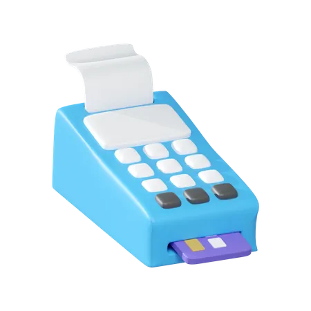 Máquina de tarjeta de crédito  3D Illustration