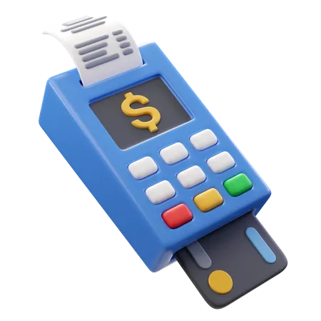 Máquina de tarjeta de crédito  3D Icon