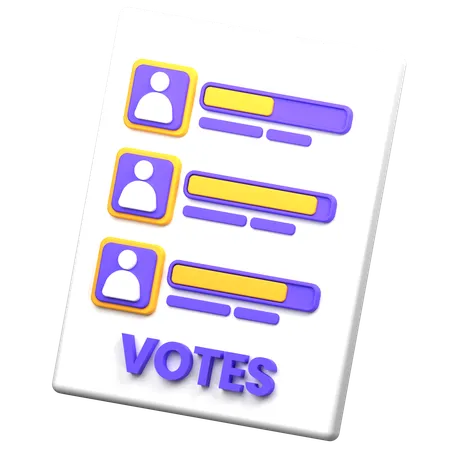 Máquina de votación  3D Icon