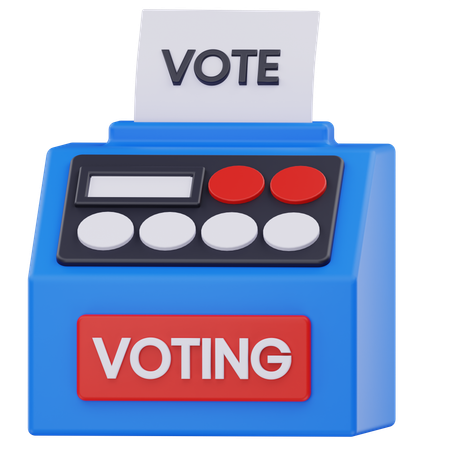 Máquina de votación  3D Icon