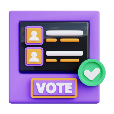 Máquina de votación  3D Icon