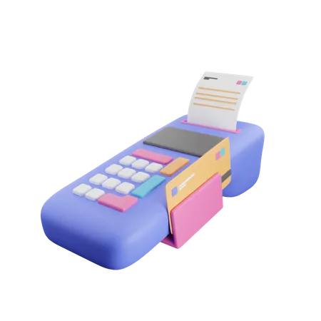 Máquina de tarjetas magnéticas  3D Illustration