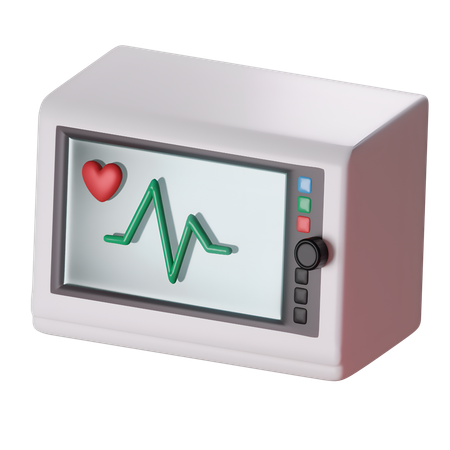 Máquina de ecg  3D Icon