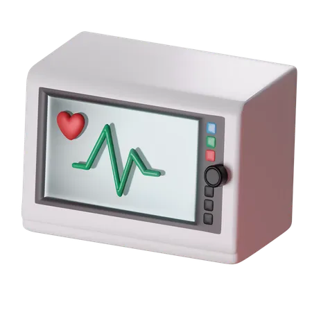 Máquina de ecg  3D Icon