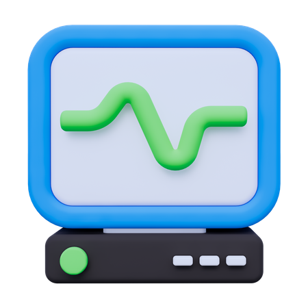 Máquina de ecg  3D Icon