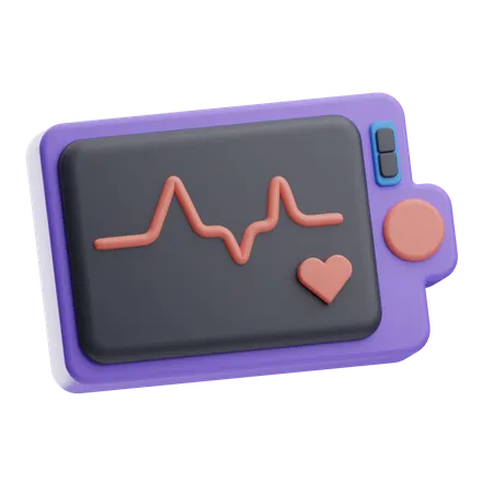 Máquina de eletrocardiograma  3D Icon