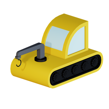 Maquina grua  3D Icon