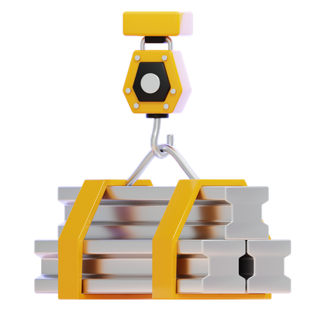 Maquina grua  3D Icon