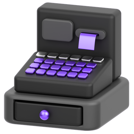Máquina registradora  3D Icon