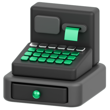 Máquina registradora  3D Icon